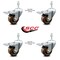 Service Caster 3 Inch High Temp Phenolic Swivel 12mm Stem Caster Set with Total Lock Brake SCC-TSTTL20S314-PHSHT-M1215-4 - alternate 2
